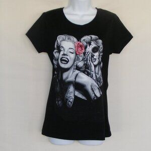 MARILYN MONROE Tshirt, M, Sugar skull Tattoos